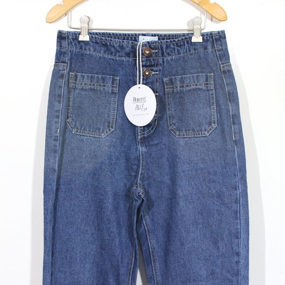 Princess Polly Vela High Waist Button Fly Jeans - Picture 2 of 7